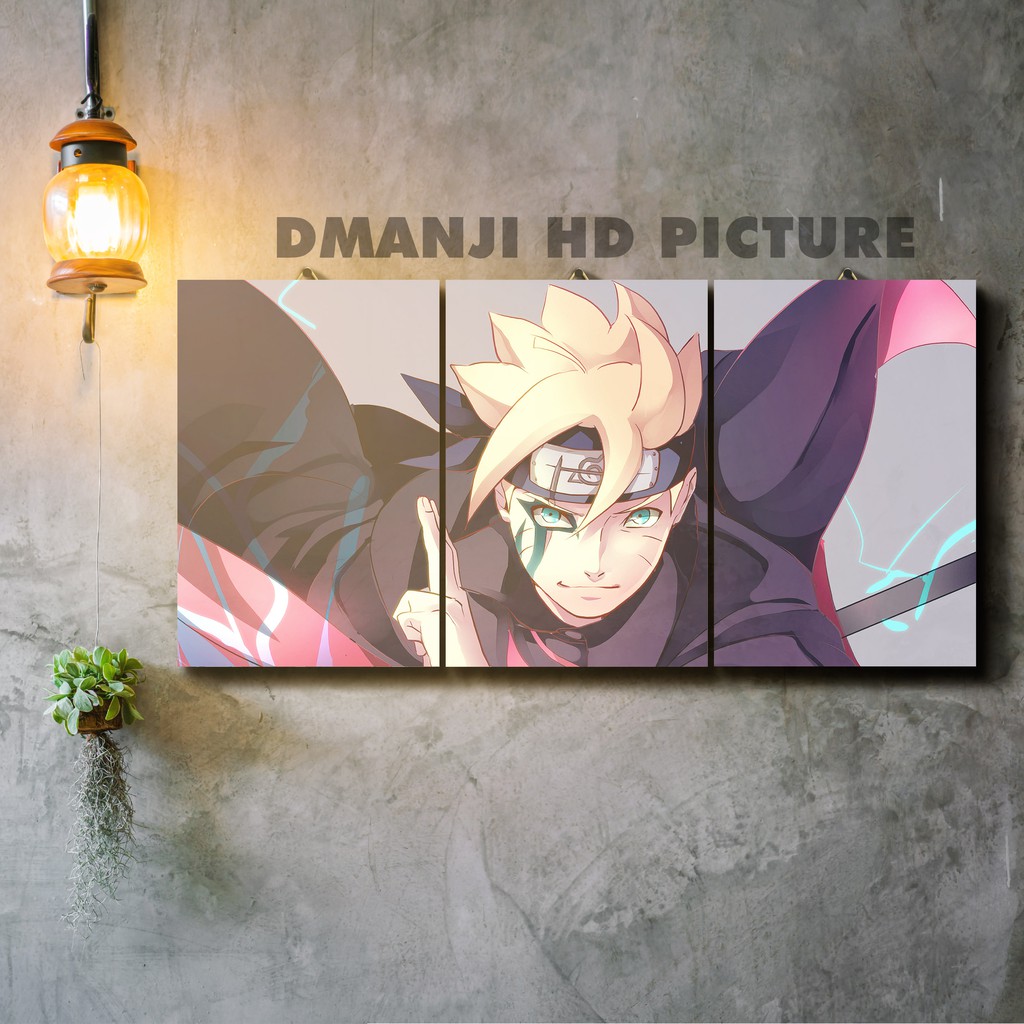 POSTER KAYU MULTIPANEL ANIME NARUTO / 20X30 / HIASAN DINDING NARUTO / PAJANGAN KAMAR TIDUR ANIME-HD - NRT 40