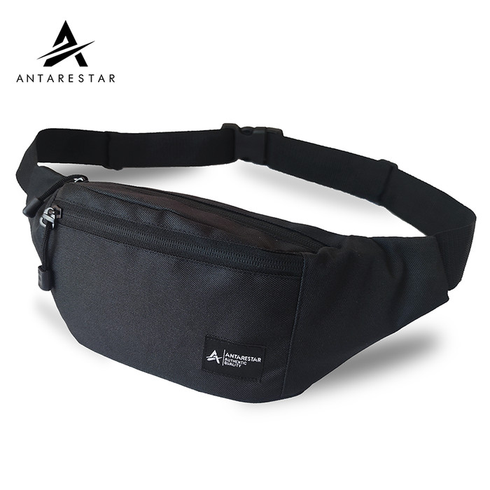 Tas Selempang Pria Waistbag ANTARESTAR Tas Pinggang Slempang Pria - Hitam