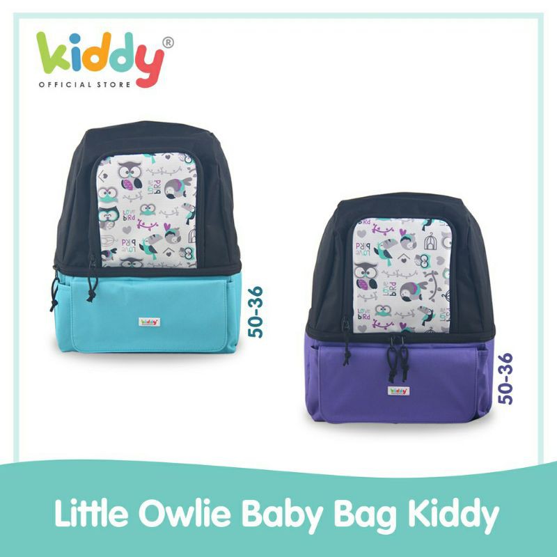 Kiddy Little Owlie Multifunction Bag / diaper dan cooler bag -5036 / PAKET BOTOL DAN ICE GEL S1