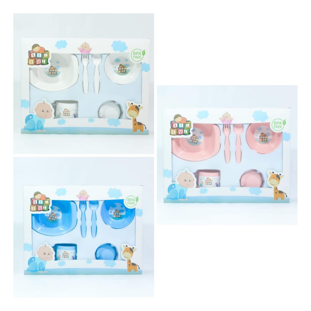 TEMPAT MAKAN BAYI LILBUL UKURAN MEDIUM - EEDING SET MEDIUM LILBUL