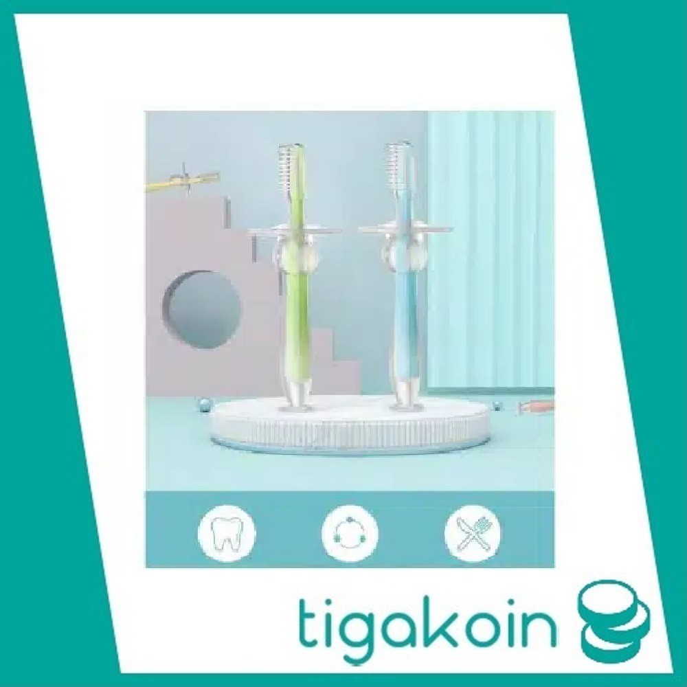 Sikat Gigi Bayi Gagang Silicon Silikon - Finger Tooth Brush - Pembersih Mulut Bayi