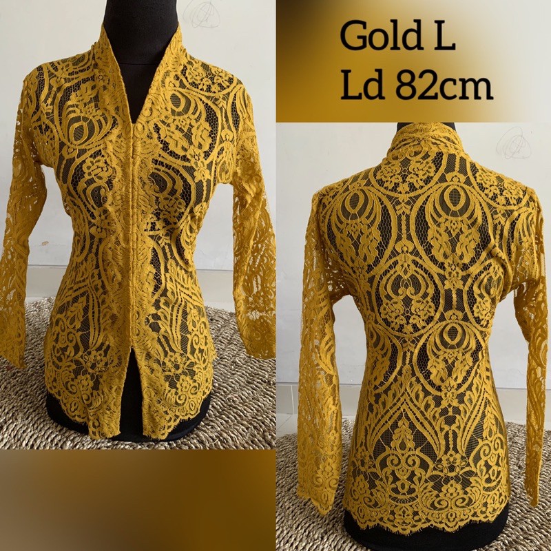 Kebaya Brokat Semi Prancis/Kebaya Lengan Lonceng