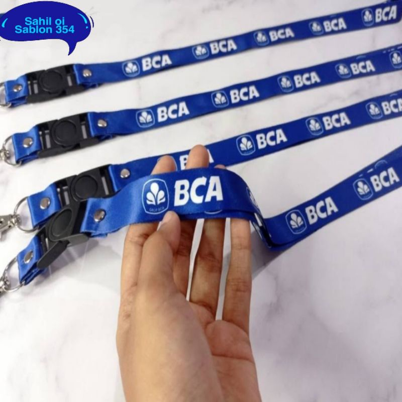 

TALI LANYARD BANK BCA GANTUNGAN KUNCI/GANTUNGAN ID CARD/GANTUNGAN HP/GANTUNGAN POD/Vape Best seller