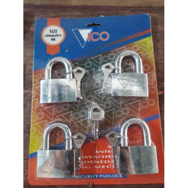 Gembok master vico 60mm isi 4