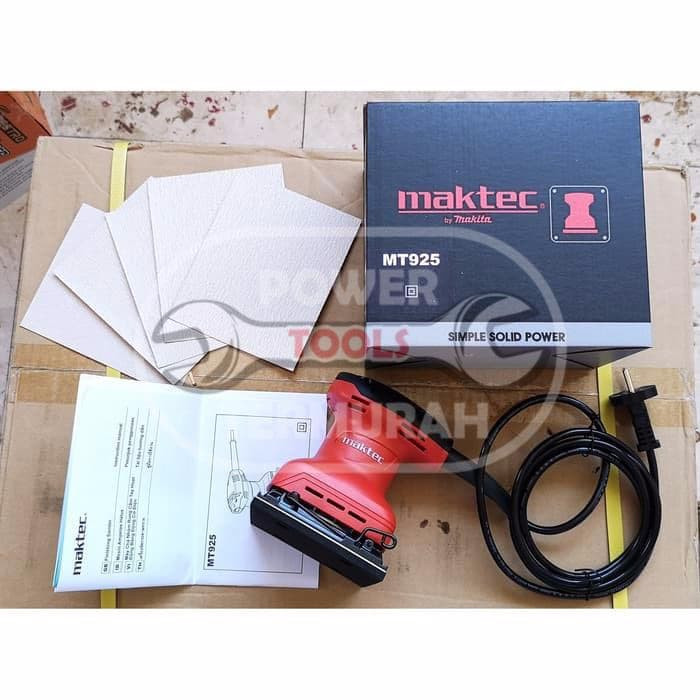 MT 925 Amplas MAKTEC Persegi Orbital Sander Kotak MT925 MT 920 MT920