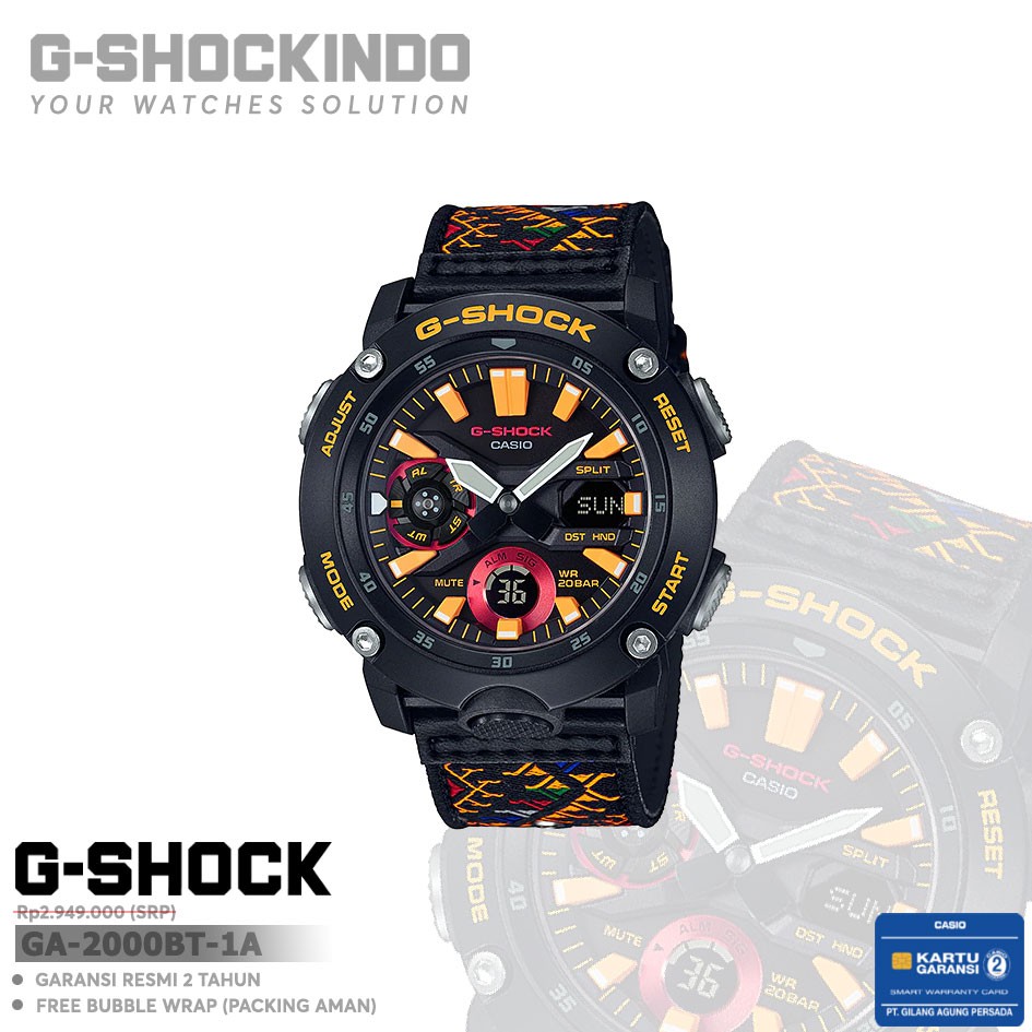 Casio G-Shock GA-2000BT-1A / GA-2000BT-1ADR Original