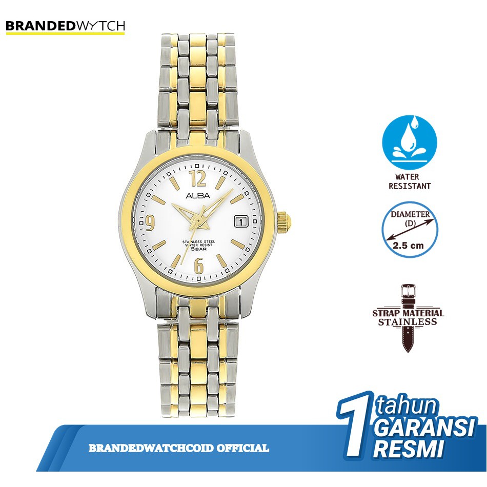 ALBA AXT856X1 Jam Tangan Wanita Alba Original Alba AXT856 Garansi Resmi 1 Tahun