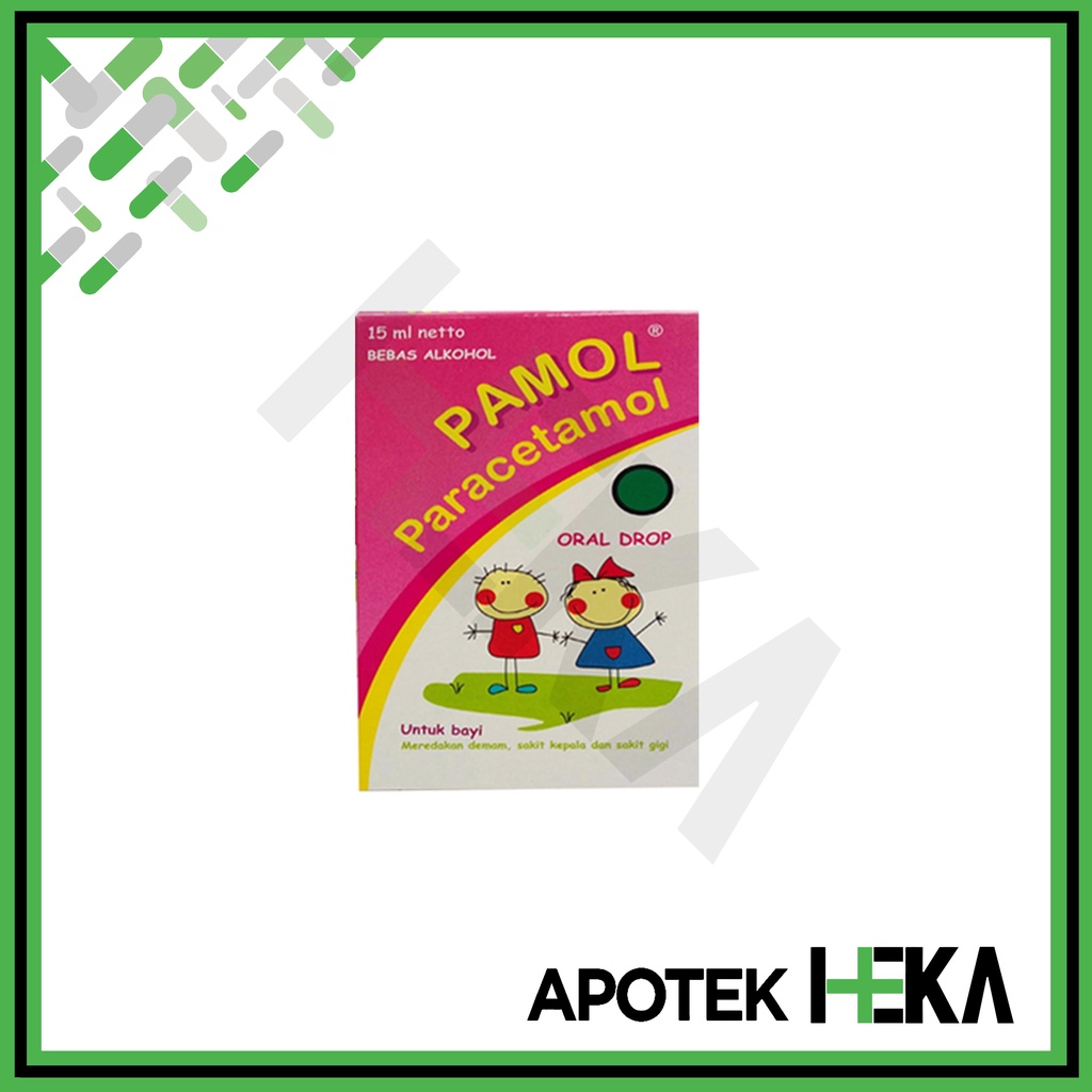 Pamol Oral Drop 15 ml - Sirup Paracetamol Penurun Panas Bayi (SEMARANG)