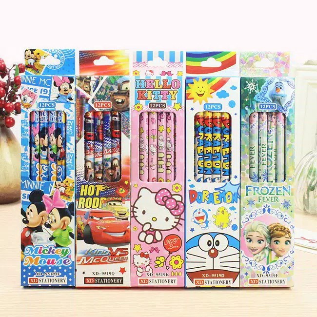 

Pensil fancy karakter kartun unik