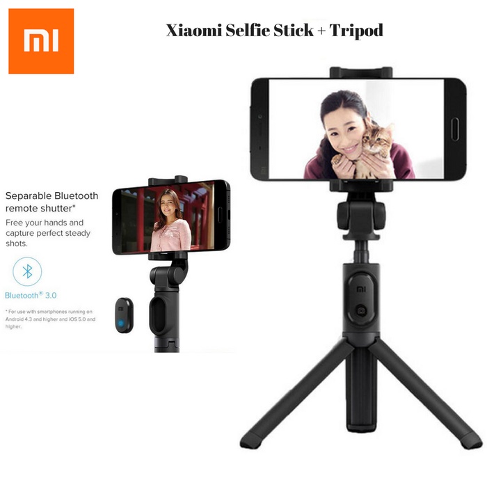 Xiaomi Selfie Stick / Tongsis Bluetooth Shutter Tripod Holder