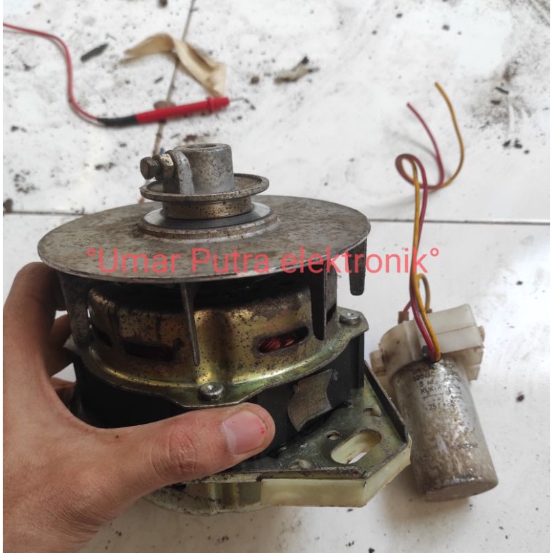 Dinamo Mesin cuci 1tabung ORI LG model laker NORMAL ISTIMEWA BONUS KAPASITOR