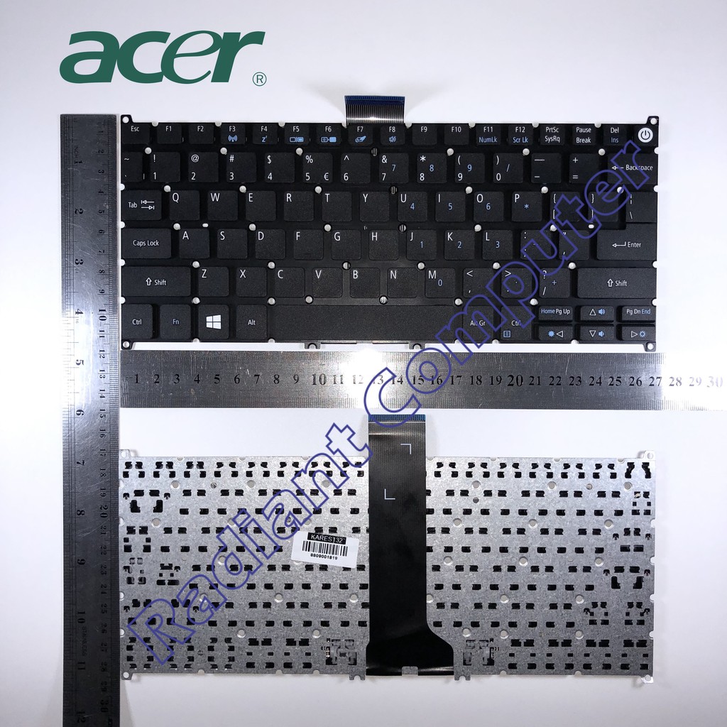 Keyboard Acer Aspire ES1-131 ES1-132 ES11-131 Tombol Power Putih