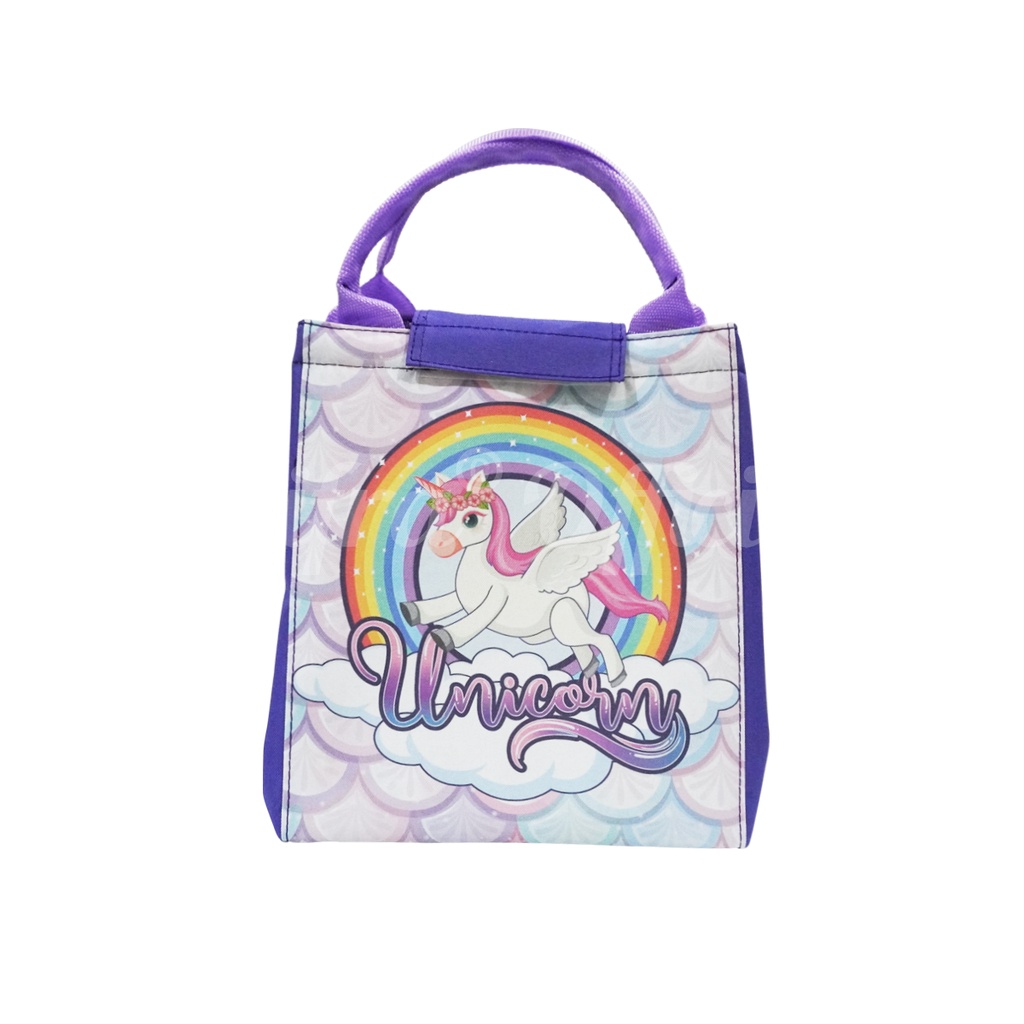 Shifra Tas Bekal Lunch Bag Tas Makan Bekel Makanan Tahan Panas Dingin Aluminium Foil Unicorn Dino