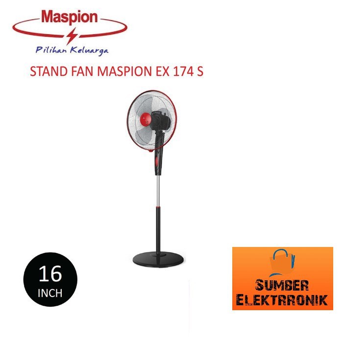 Maspion Stand Fan Kipas Angin Berdiri EX - 174 S (16 Inch)