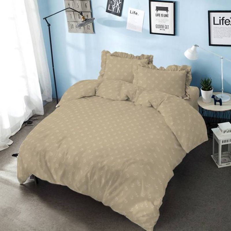 Kintakun Bedcover Set King 180 Embos Khaki