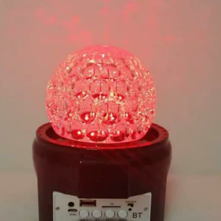 Speaker Bluetooth WT-D24  Pineapple Lampu Disco