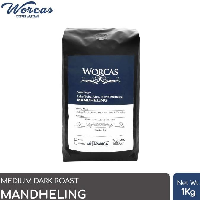 

[COD] Kopi Arabica Mandheling 1 Kg (Biji/Bubuk) | Worcas Coffee [COD]
