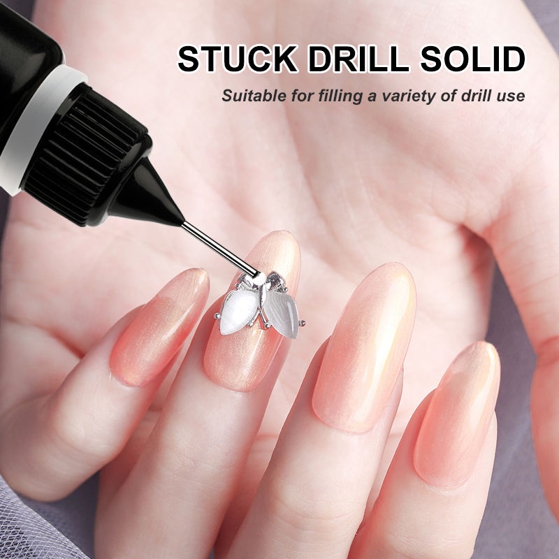 BOLANYA 10ml Lem UV Gel untuk  MELEKATKAN HIASAN NAIL ART