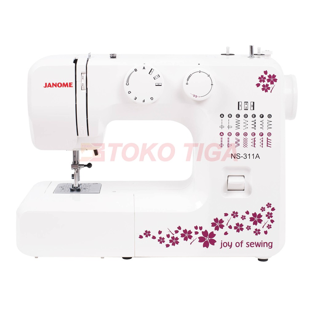 Mesin Jahit JANOME NS-311A / NS311A (Portable Multifungsi Mini)