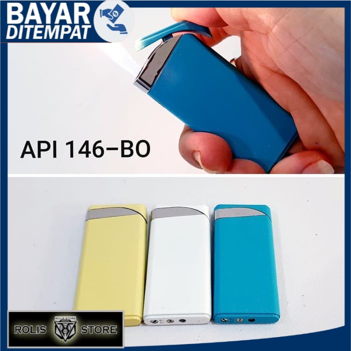 PROMO KOREK API GAS SIMPLE POLOS 146-BO MANCIS LIGHTER KOREK UNIK