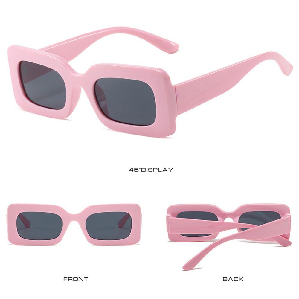 Lily Rectangle Sunglasses Narrow Square Frame Perlindungan UV400 Nuansa Wanita