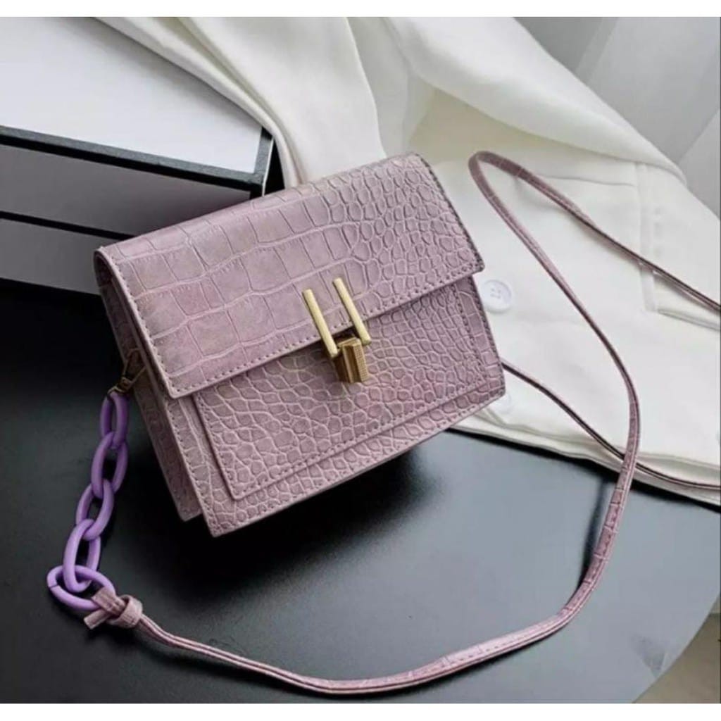 Sling bag wanita / Tas selempang Monica V Croco FB79