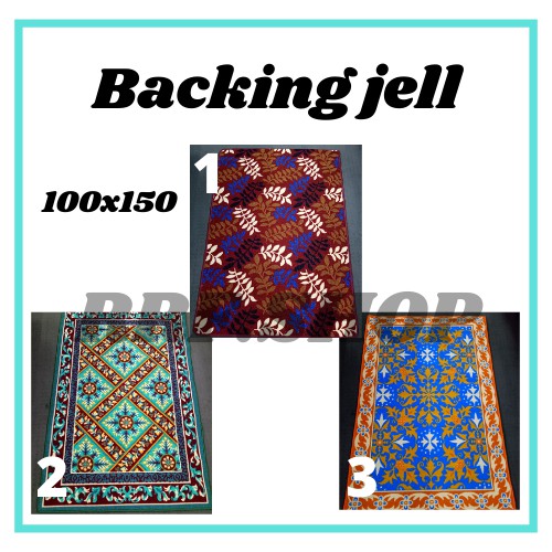 karpet Backing jell / Tebal, lembut anti slip / uk 100x150 / karpet ruang tamu