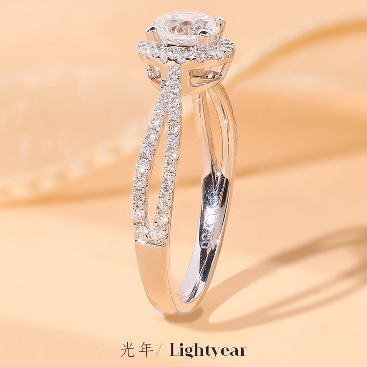 perak asli 925 cincin Wanita Tetesan Air Cincin yang Dapat Disesuaikan Perhiasan Fashion