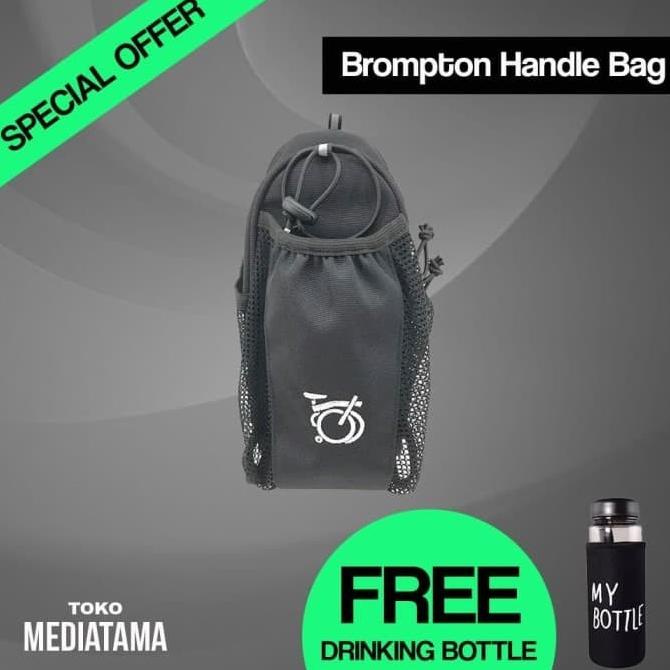Tas Brompton Stang Sepeda Dengan Tempat Air Minum Sepeda Lipat