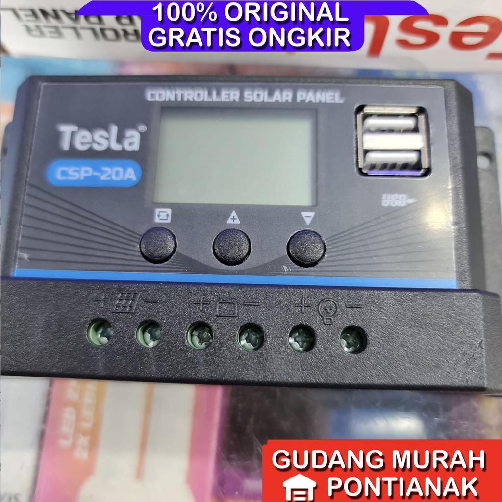 Controller 20A Panel Surya Sollar Charger Controler kontrol pengecas aki KLOP