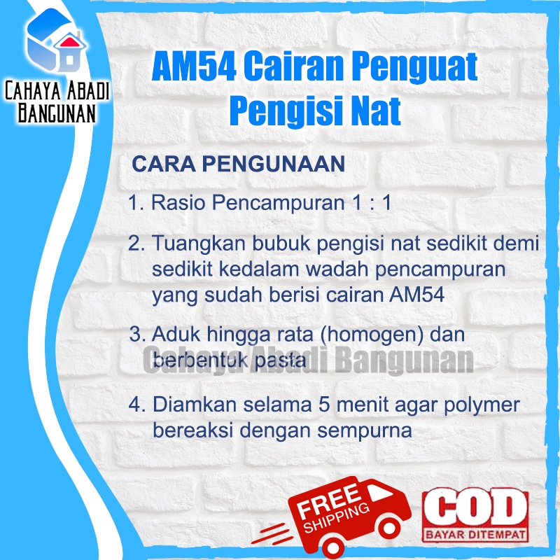 AM54 am 54 cairan pengeras nat keramik