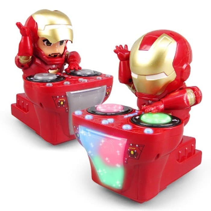 Mainan Iron Man Dynamic DJ Dance With Music