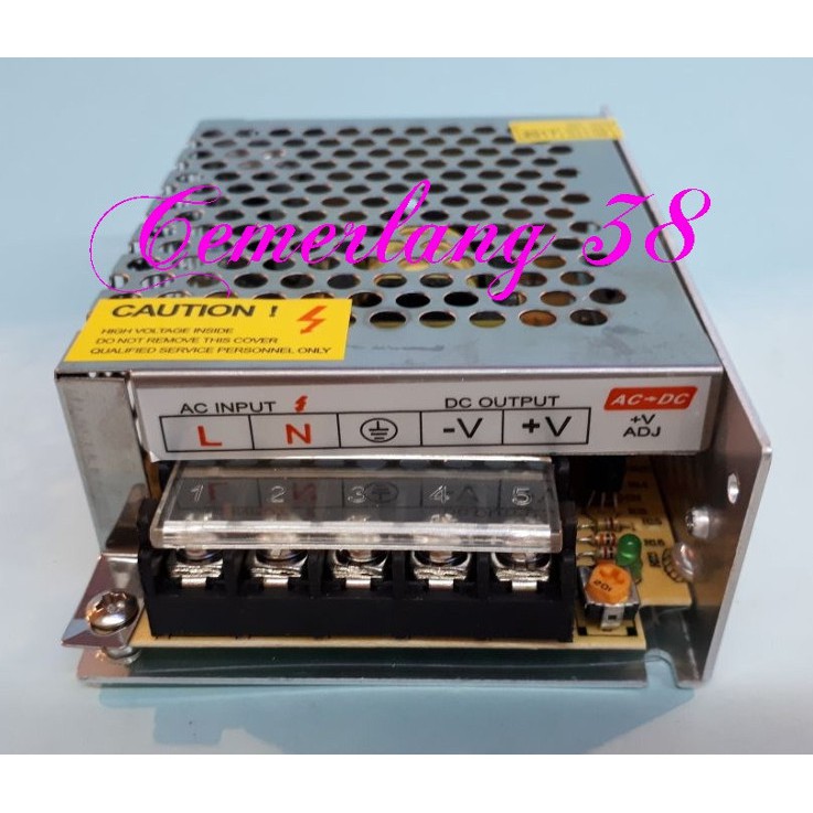 Switching Power Supply 12V 5A BODY KECIL