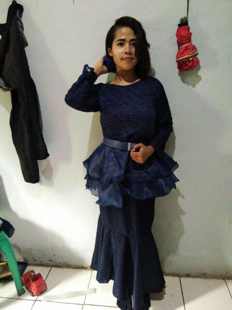 Realpict!!! Rok Duyung Polos Bhn Doby All Size,pinggang Full Karet