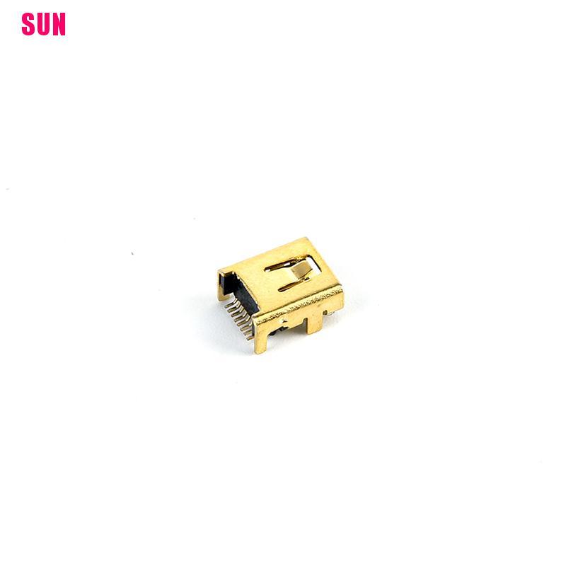 (Bf) 10pcs / 100pcs Konektor Soket Pcb Smt Mini Usb 8 Pin Female