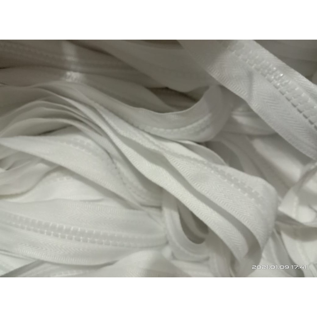 Resleting Jaket Panjang 60 cm 65 cm dan 70 cm-resleting jaket gigi plastik