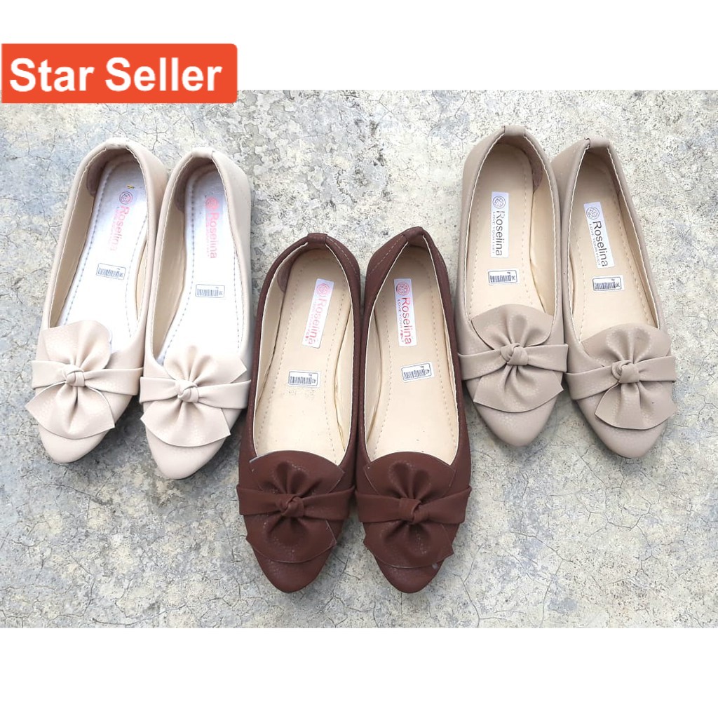 SEPATU BIG SIZE FLAT SHOES JUMBO KODE EVERLY SEPATU WANITA UKURAN BESAR AWAKUN SHOES