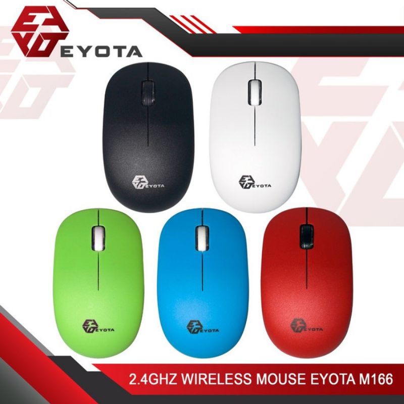 Mouse Wireless 2.4Ghz Murah Mouse Wireless Eyota M166 2.4Ghz