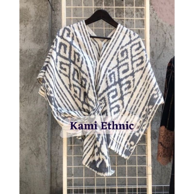 outer - outer tenun - blouse longgar - blouse tenun