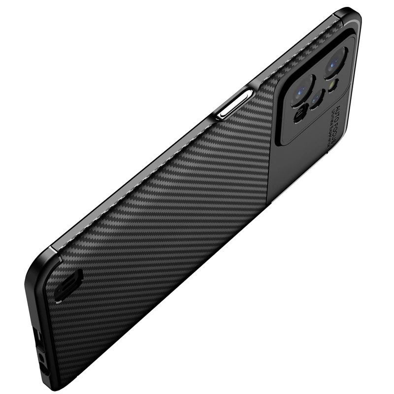 REALME C31 COVER SOFTCASE FOCUS CARBON SOFT CASE KARBON SILICONE - Hitam