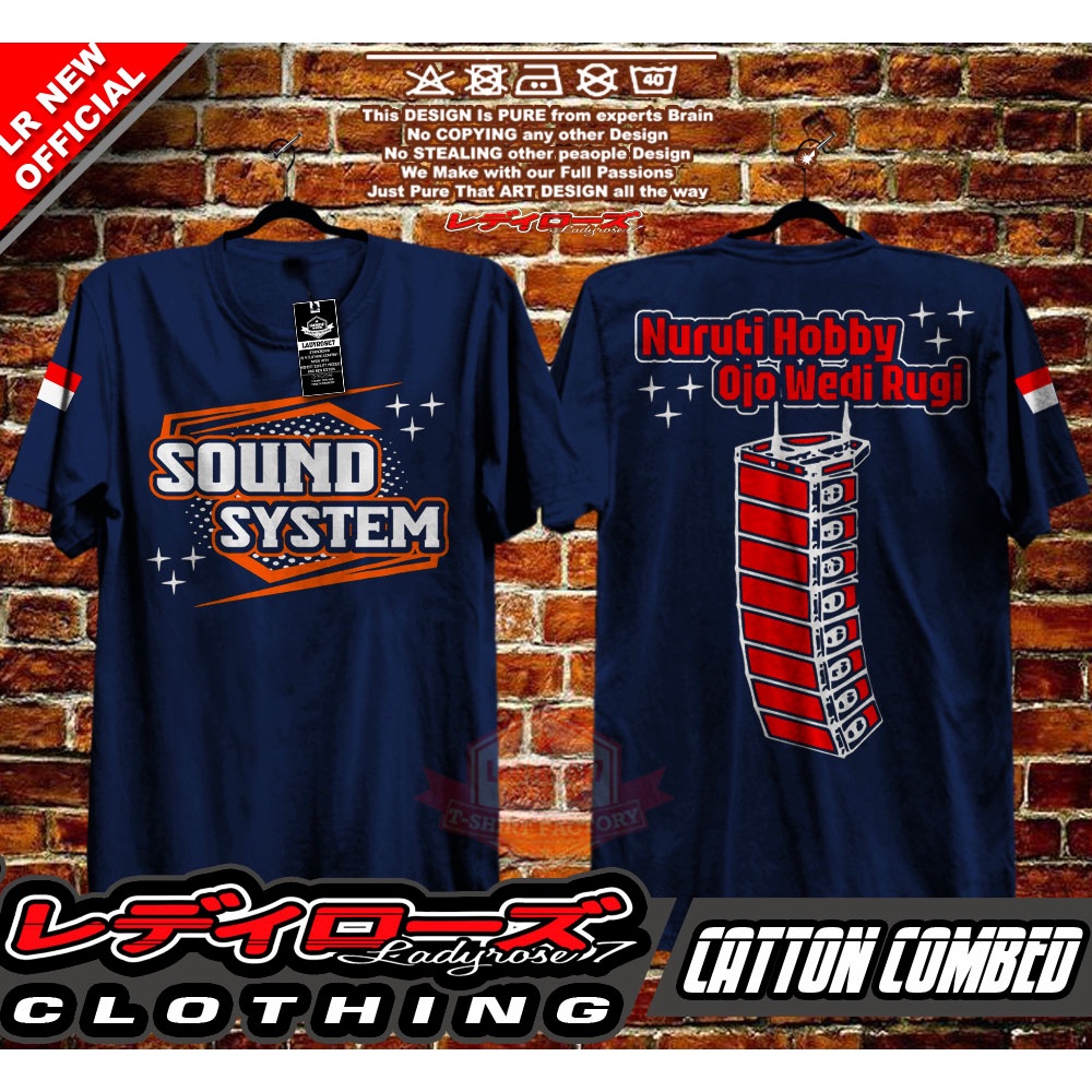 baju pria wanita jumbo oversize bigsize Kaos Audio OSS Operator Sound System Gantung S M L XL XXL XX