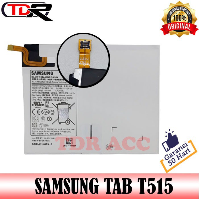 BATRE - BATRAI - BATERAI TABLET SAMSUNG TAB T515/T510/TAB A 10.1 2019/EB-BT515ABU ORIGINAL 100%