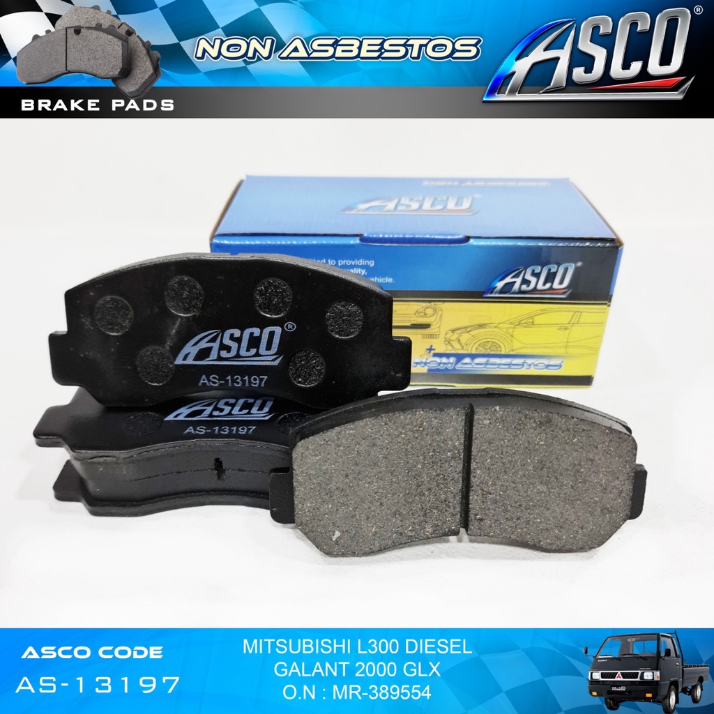 ASCO Kampas Rem Depan Mitsubishi L300 Diesel-Galant 2000 GLX