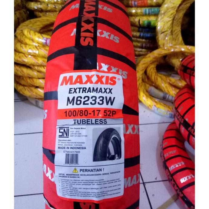 Ban Motor Maxxis Tubeless 100/80-17 EXTRAMAXX TL