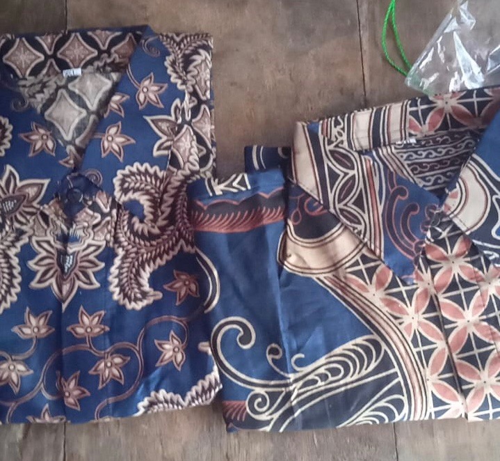Kemeja Batik Pria Lengan Panjang Size M L Xl Xxl  Bswart Batik Hrb026
