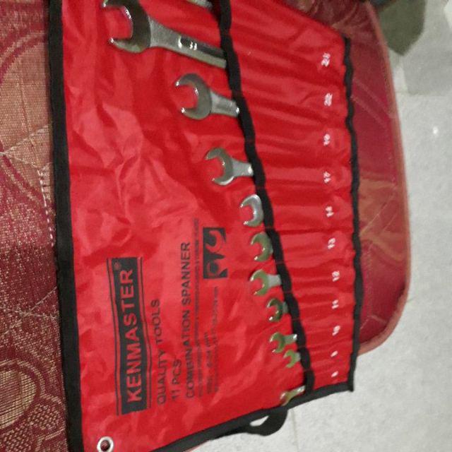 KENMASTER Kunci Ring Pas 11 pcs 8 - 24 mm set dibwh tekiro