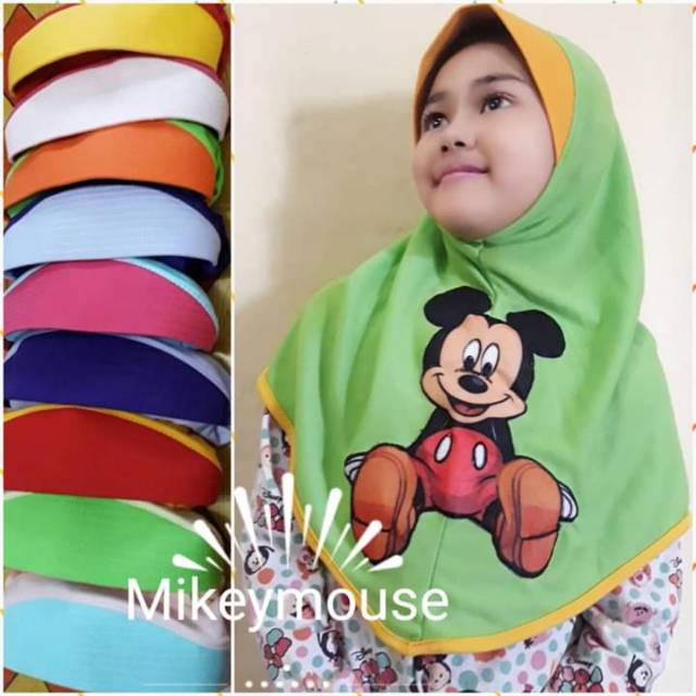 Hijab Karakter Anak/Bergo Anak/Jilbab Anak SD