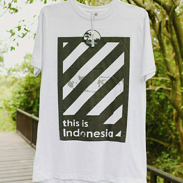 

Map Stripes Tshirt This is indonesia