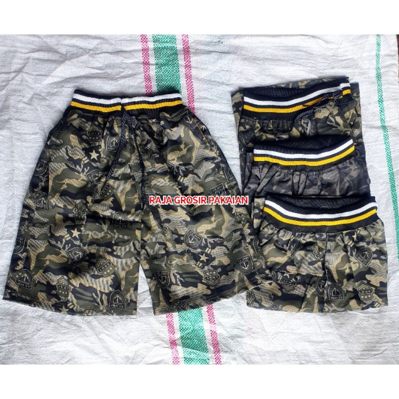 Celana Chinos Anak Tanggung Motif Army