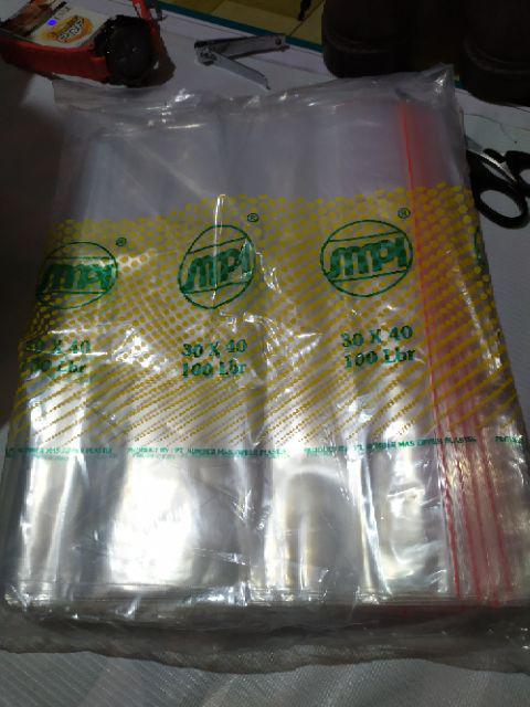 Plastik Klip 30x40 Plastic Clip 30 X 40 Cm Seal Ziplock Bag Zipper Obat Pe